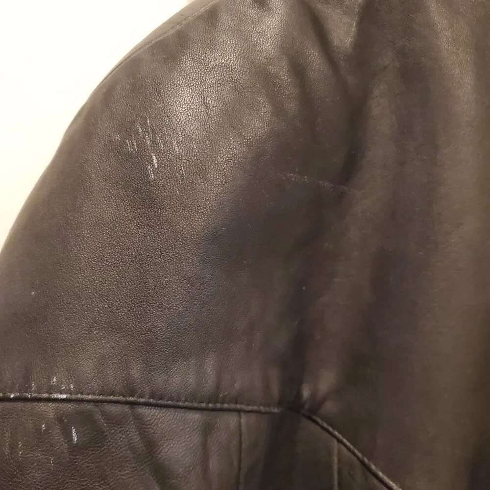 Vintage Pelle Black Genuine Leather Long Trench Coat Friends/Matrix 90's XL-XXL